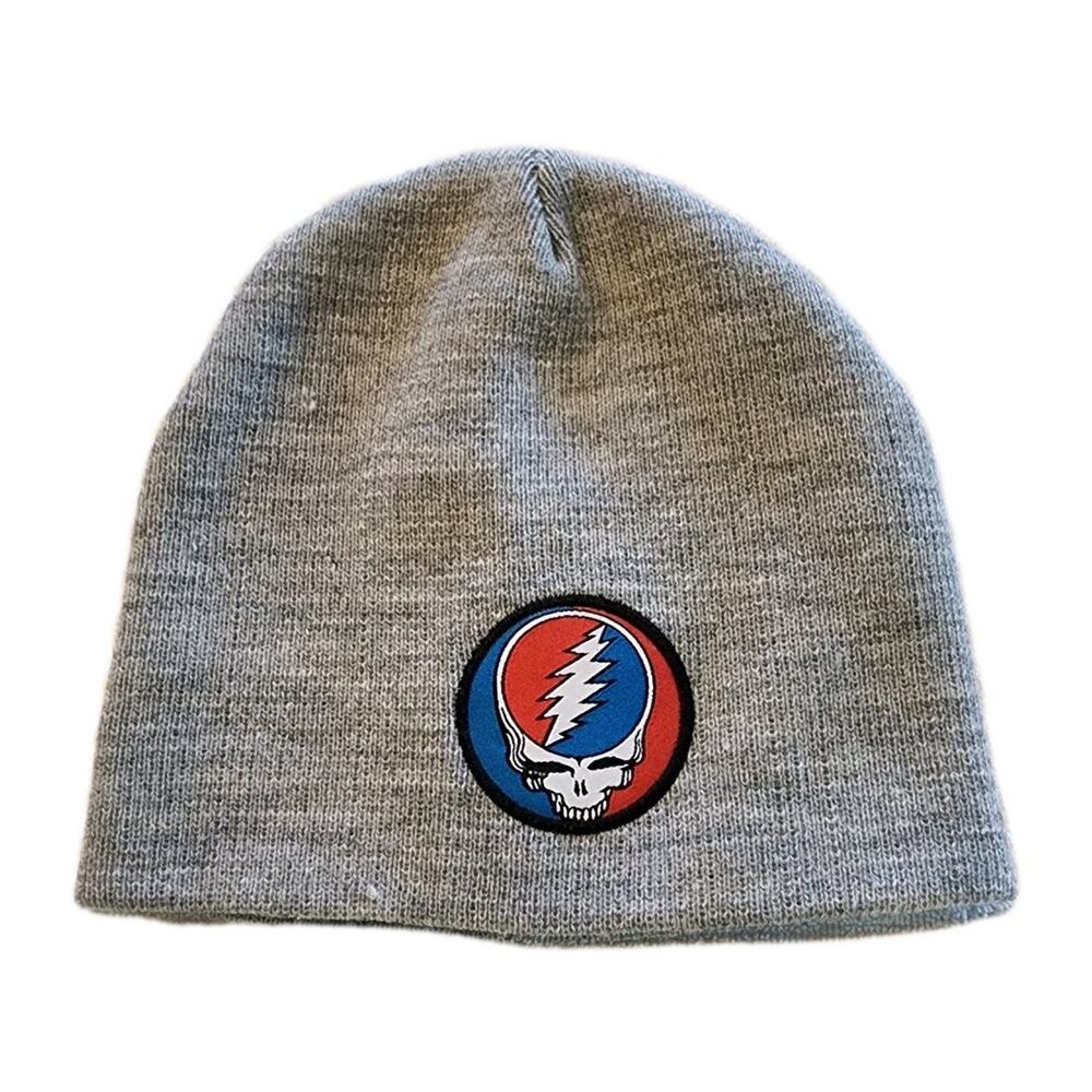 GRATEFUL DEAD Steal Your Face Grey beanie cap one size official 2018